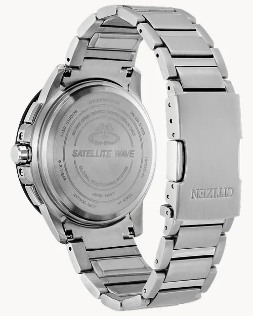 Satellite Wave World Time GPS Men s Steel CC3005 85E Watch CITIZEN